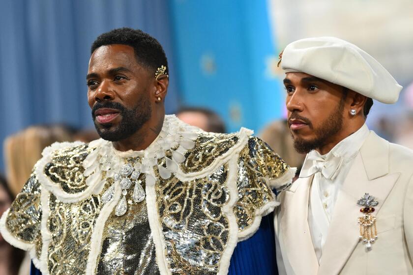 Met Gala, Lewis Hamilton dalla 'rossa' al red carpet