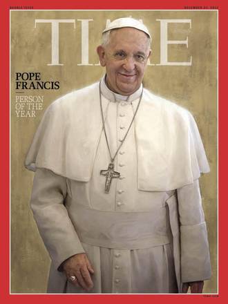 Papa Francesco e' Persona dell'anno di Time 2013