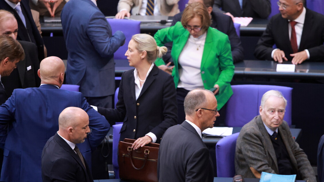 Election of German Chancellor and swearing-in of the cabinet at Bundestag in Berlin