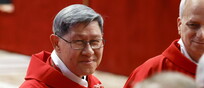 Cardinale Luis Antonio Tagle alla messa dei novendiali