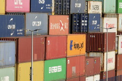 Container terminal at Mannheim port