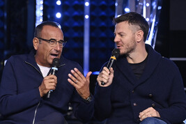 Carlo Conti con Alessandro Cattelan