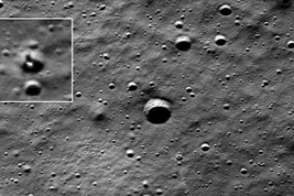  Il lander Athena ripreso il 10 marzo dalla sonda Lro della Nasa (fonte: NASA/GSFC/Arizona State University)