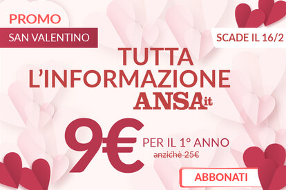 Abbonati ad ANSA.it, tutta l'informazione a soli a 9€.