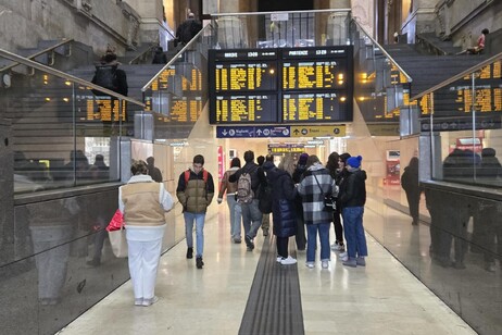 La stazione centrale di Milano. Immagine d'archivio