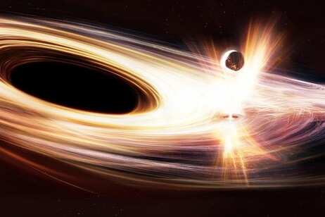 Le esplosioni di raggi X potrebbero essere causate da perturbazioni del disco di accrescimento che circonda il buco nero (fonte: ESA)