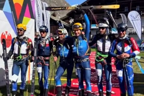 Trofeo Mezzalama 2025, il podio. Credit: Trofeo Mezzalama/Facebook