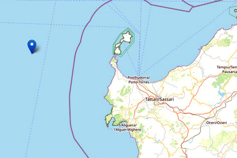 Terremoto di magnitudo ML 2.6 del 02-05-2025 ore 05:18:03 (Italia) in zona: Mare di Sardegna (MARE)