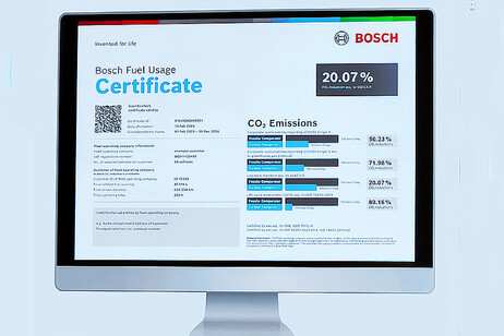 Bosch Digital Fuel Twin certifica vantaggi dei biocarburanti