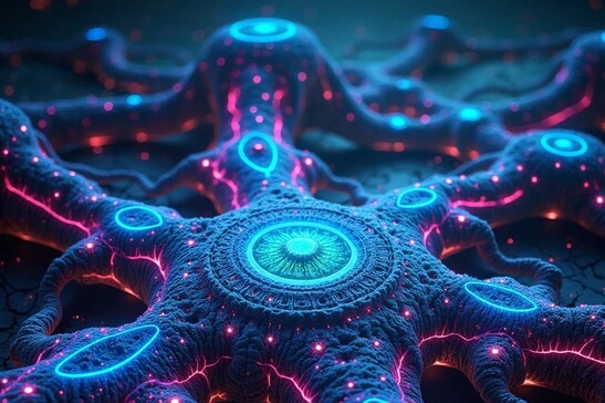 Rappresentazione artistica di una rete cerebrale addetta alla memorizzazione (fonte: StockCake)