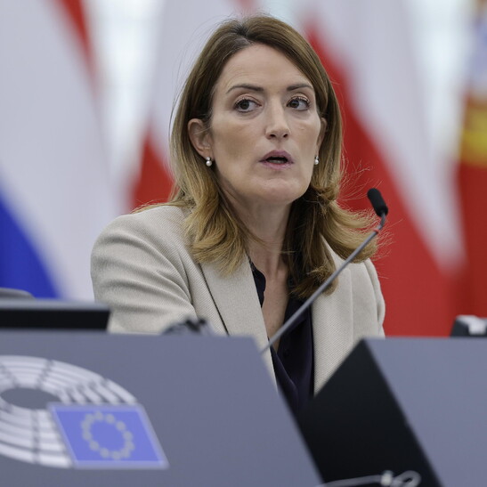 Metsola: "L'Eurocamera pronta a collaborare sulla sicurezza dell'Unione europea"