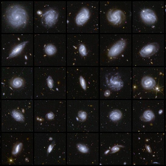 Euclid ha catalogato oltre 380.000 galassie di diverse forme e dimensioni (fonte: ESA/Euclid/Euclid Consortium/NASA, image processing by M. Walmsley, M. Huertas-Company, J.-C. Cuillandre)