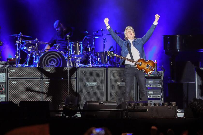 Paul McCartney in concert in Santiago