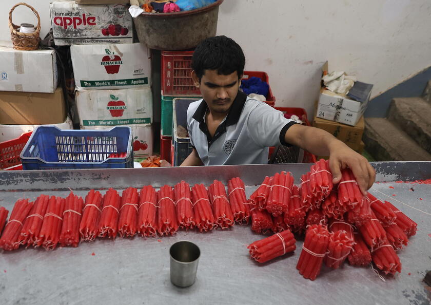 Diwali festival preparations in New Delhi