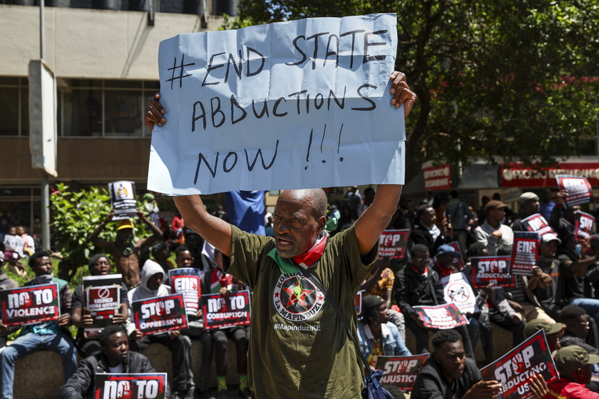 People protests against abductions in Kenya