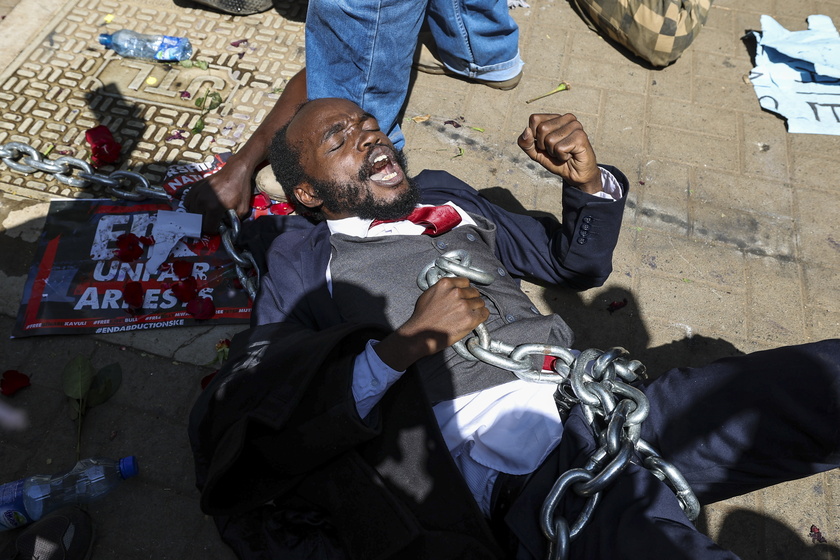 People protests against abductions in Kenya