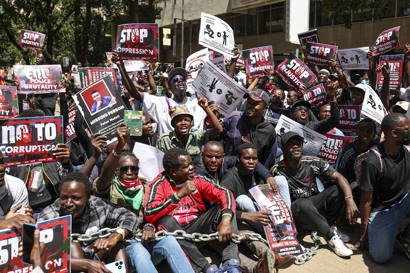 People protests against abductions in Kenya