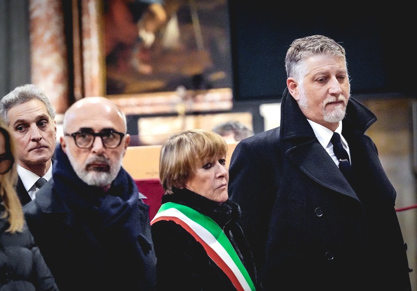 Torino, funerali del critico d'arte Luca Beatrice