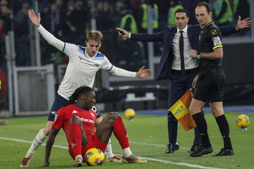 Serie A soccer match between SS Lazio vs ACF Fiorentina