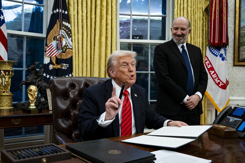 US President Trump signs executive order in Oval Office