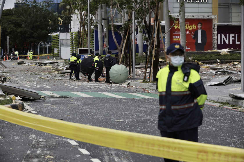 Suspected gas explosion kills at least four at a department store in central Taiwan