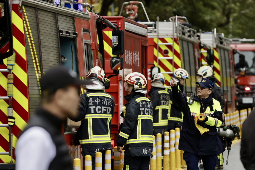 Suspected gas explosion kills at least four at a department store in central Taiwan