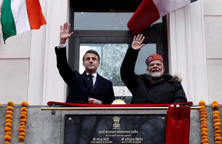 French President Macron receives Indian Prime Minister Modi in Marseille