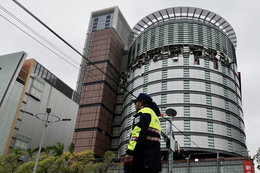 Suspected gas explosion kills at least four at a department store in central Taiwan