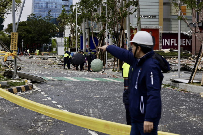 Suspected gas explosion kills at least four at a department store in central Taiwan