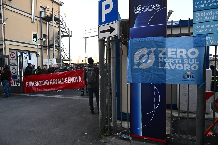 Lavoro: sciopero e presidio per operaio morto a Genova