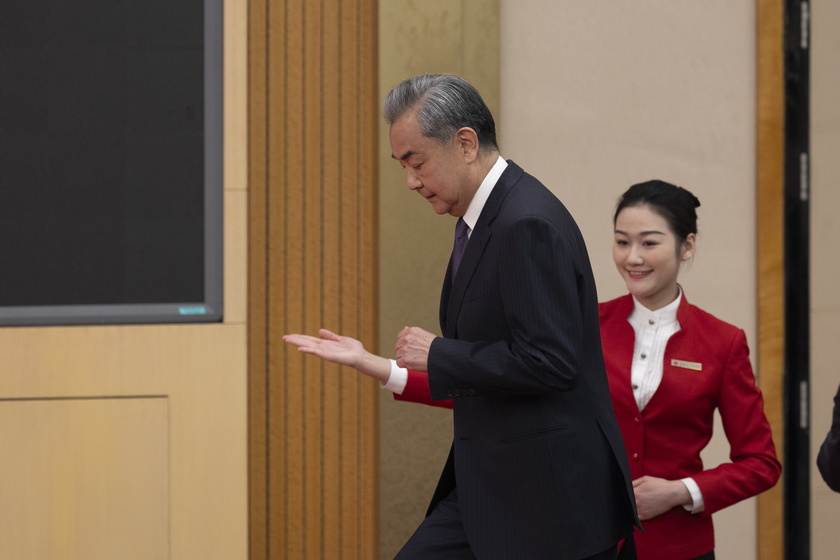 Chinese Foreign Minister Wang Yi holds press conference at Third Session of 14th National People's Congress