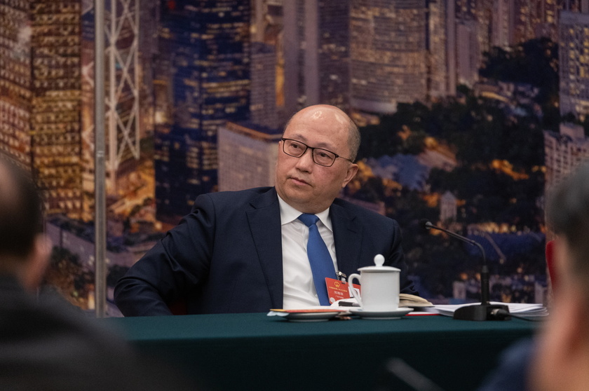 Hong Kong delegation group meeting at The Third Session of the 14th National People's Congress (NPC) of China