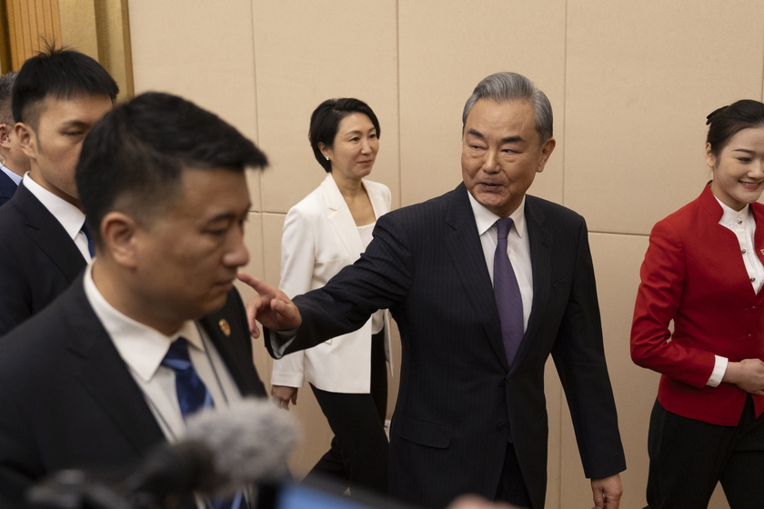 Chinese Foreign Minister Wang Yi holds press conference at Third Session of 14th National People's Congress