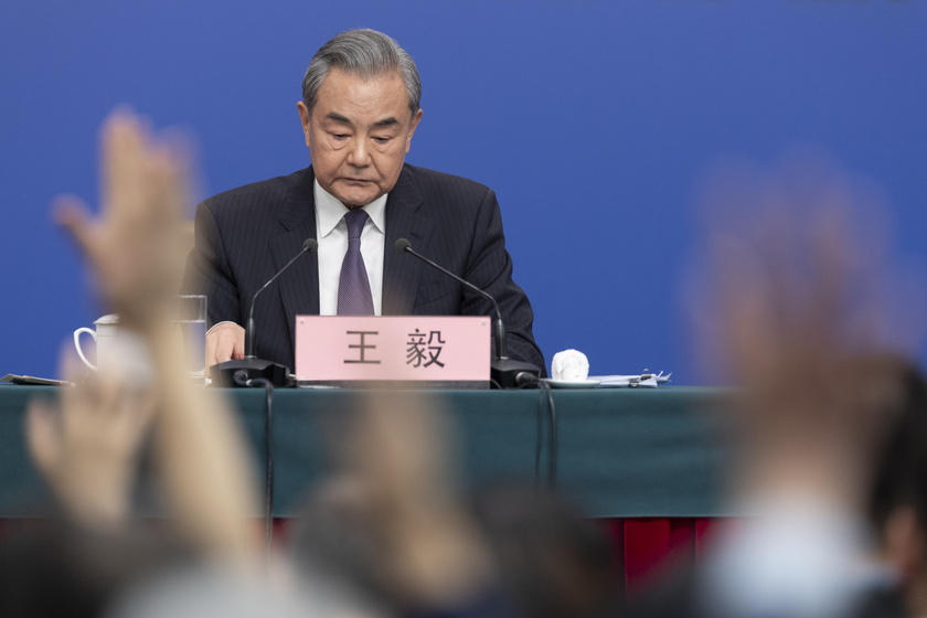 Chinese Foreign Minister Wang Yi holds press conference at Third Session of 14th National People's Congress