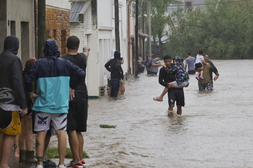 Floods after heavy rainfall in Bahia Blanca