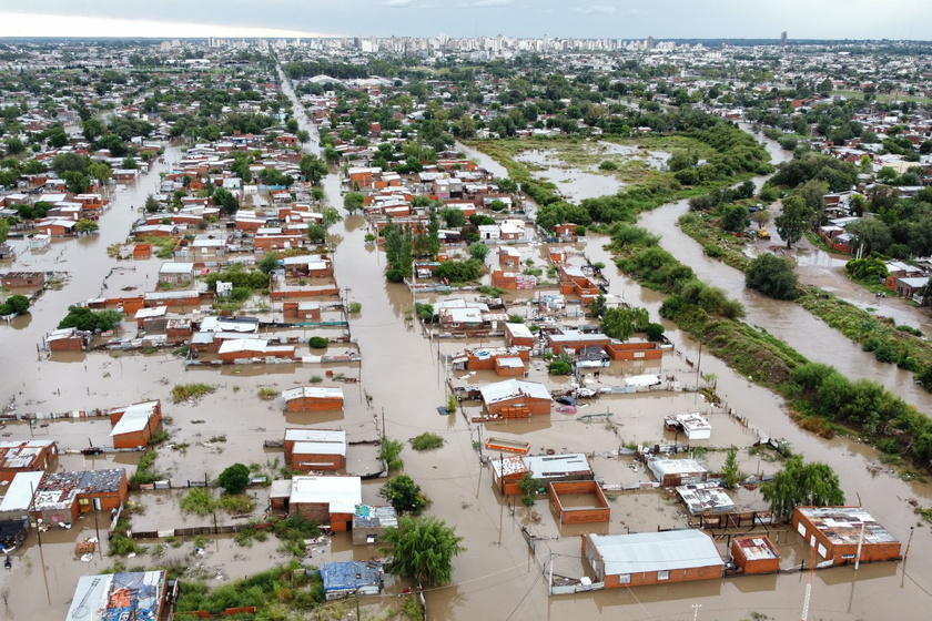 Floods after heavy rainfall in Bahia Blanca