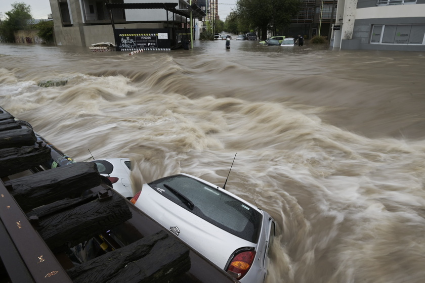 Floods after heavy rainfall in Bahia Blanca