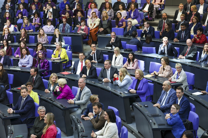 Election of German Chancellor and swearing-in of the cabinet at Bundestag in Berlin