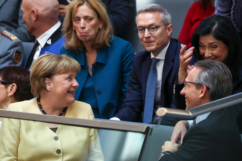 Election of German Chancellor and swearing-in of the cabinet at Bundestag in Berlin