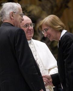 Il Papa e Giovanna Chirri