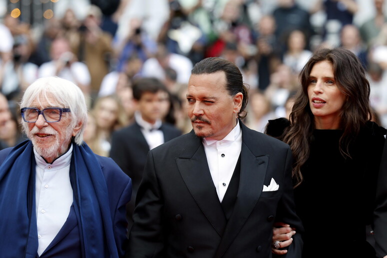 Pierre Richard, Johnny Depp e Maiwenn © ANSA/EPA