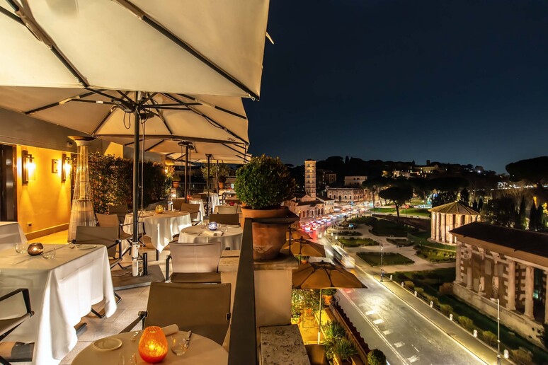 Vista mozzafiato su Roma Antica dal 47 Circus Roof Hotel - RIPRODUZIONE RISERVATA