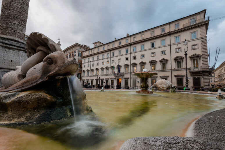 Veduta esterna di Palazzo Chigi - RIPRODUZIONE RISERVATA