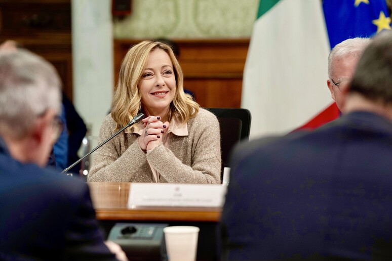 La premier Giorgia Meloni - RIPRODUZIONE RISERVATA