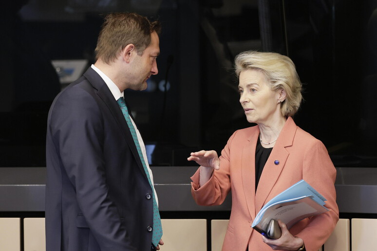 Von der Leyen: "In arrivo presto  'un 'ondata ' di semplificazione per gli agricoltori" © ANSA/EPA